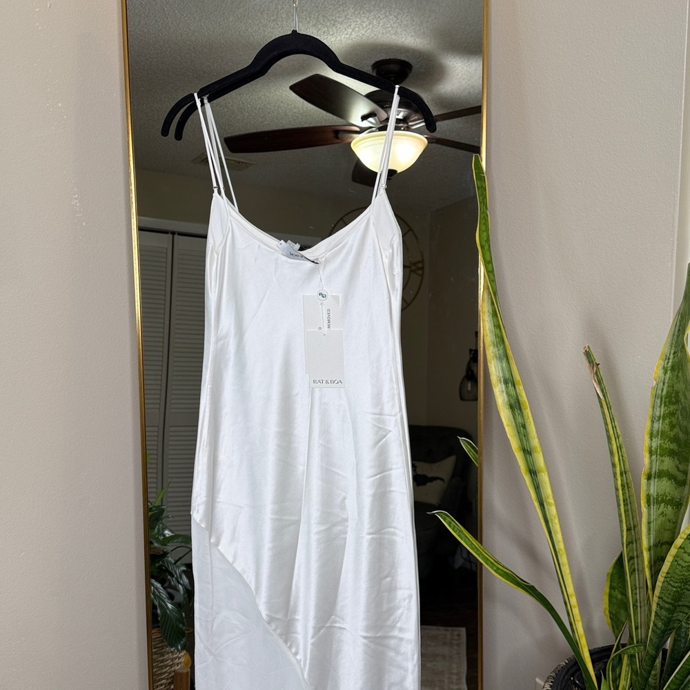 Rat& Boa Ruba Ivory Slip Maxi Dress NWOT - Picture 10 of 10